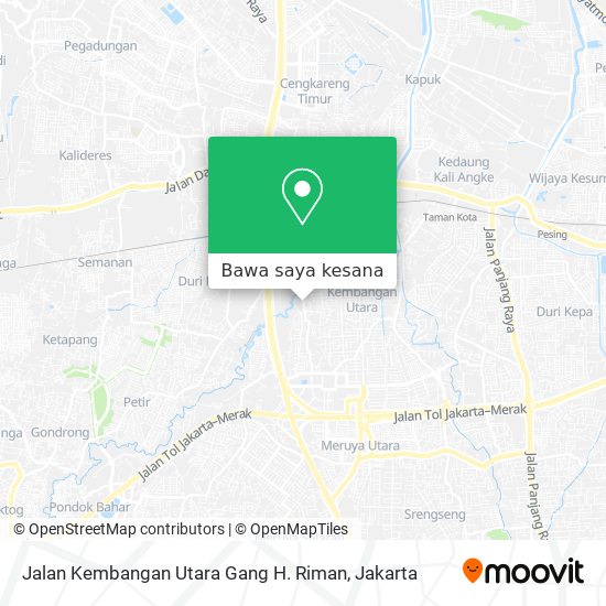 Peta Jalan Kembangan Utara Gang H. Riman