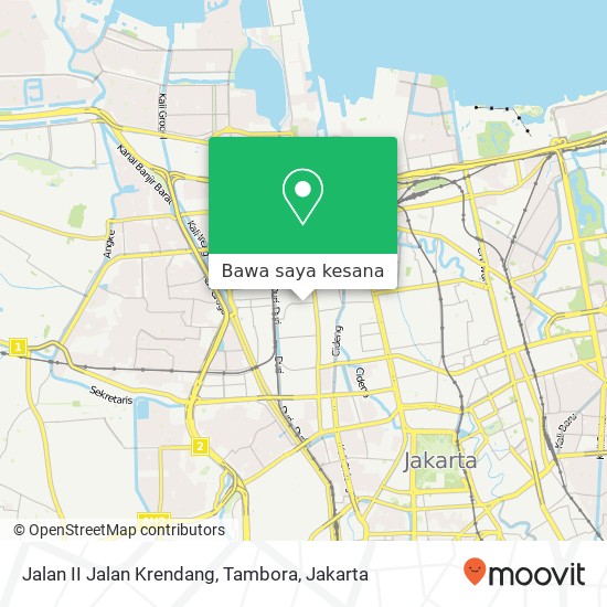Peta Jalan II Jalan Krendang, Tambora