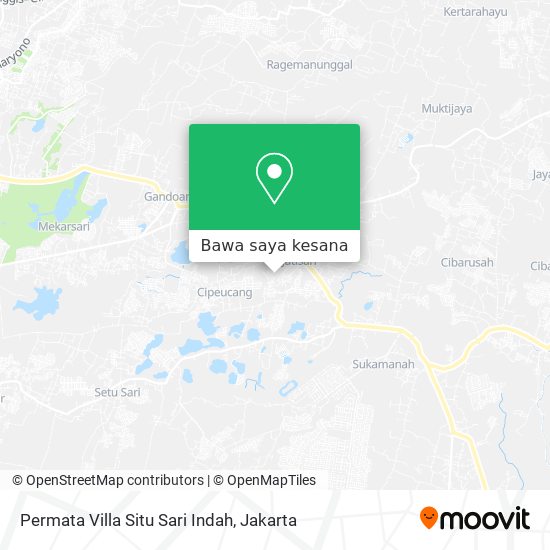 Peta Permata Villa Situ Sari Indah
