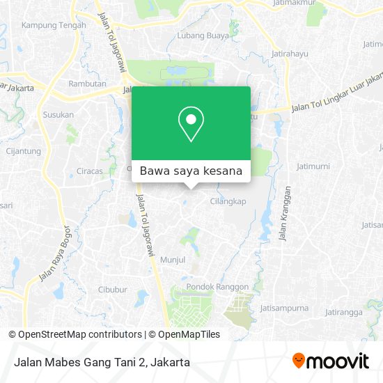 Peta Jalan Mabes Gang Tani 2