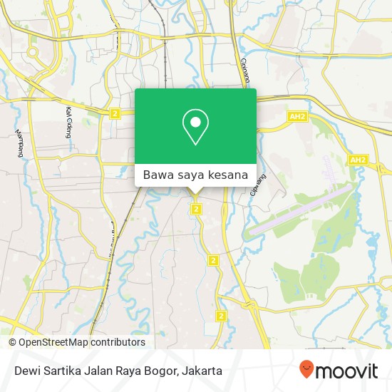 Peta Dewi Sartika Jalan Raya Bogor