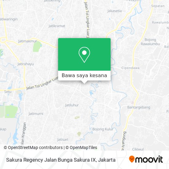 Peta Sakura Regency Jalan Bunga Sakura IX