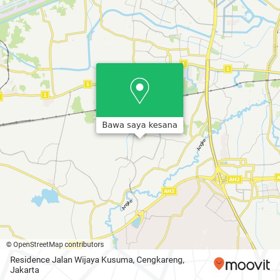 Peta Residence Jalan Wijaya Kusuma, Cengkareng