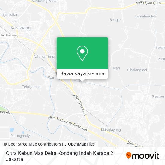 Peta Citra Kebun Mas Delta Kondang Indah Karaba 2