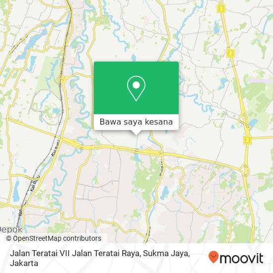 Peta Jalan Teratai VII Jalan Teratai Raya, Sukma Jaya