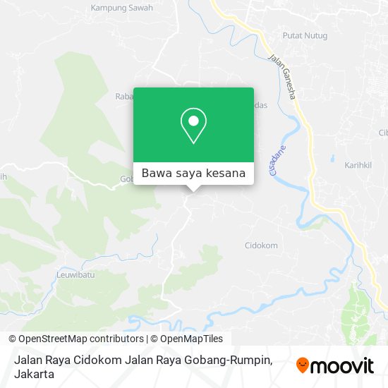 Peta Jalan Raya Cidokom Jalan Raya Gobang-Rumpin
