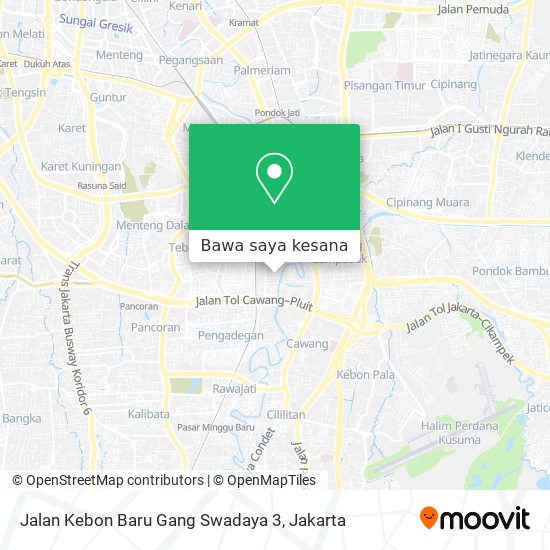 Peta Jalan Kebon Baru Gang Swadaya 3