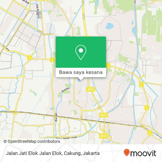 Peta Jalan Jati Elok Jalan Elok, Cakung