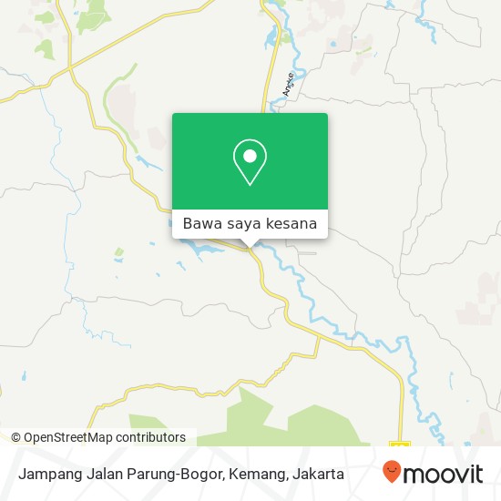 Peta Jampang Jalan Parung-Bogor, Kemang