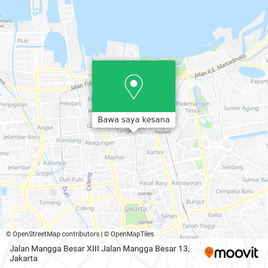 Peta Jalan Mangga Besar XIII Jalan Mangga Besar 13