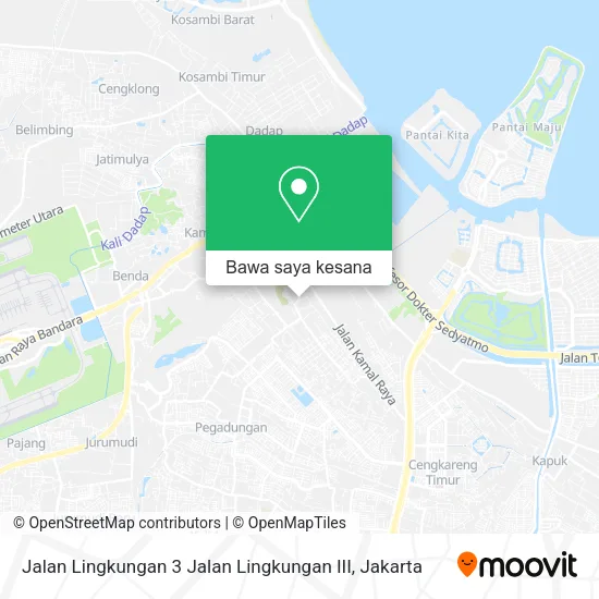 Peta Jalan Lingkungan 3 Jalan Lingkungan III