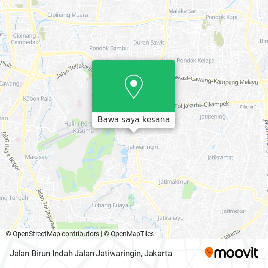 Peta Jalan Birun Indah Jalan Jatiwaringin