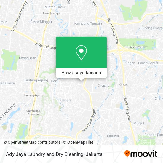 Peta Ady Jaya Laundry and Dry Cleaning