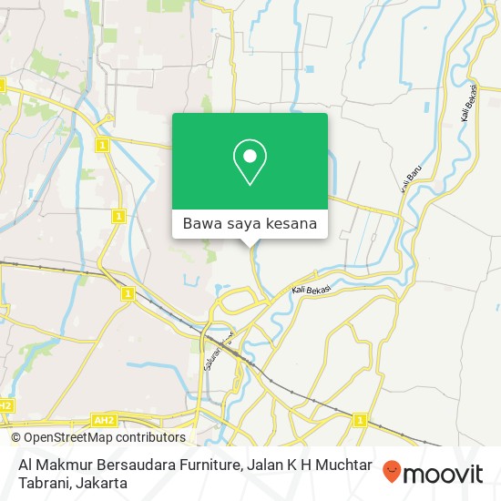 Peta Al Makmur Bersaudara Furniture, Jalan K H Muchtar Tabrani