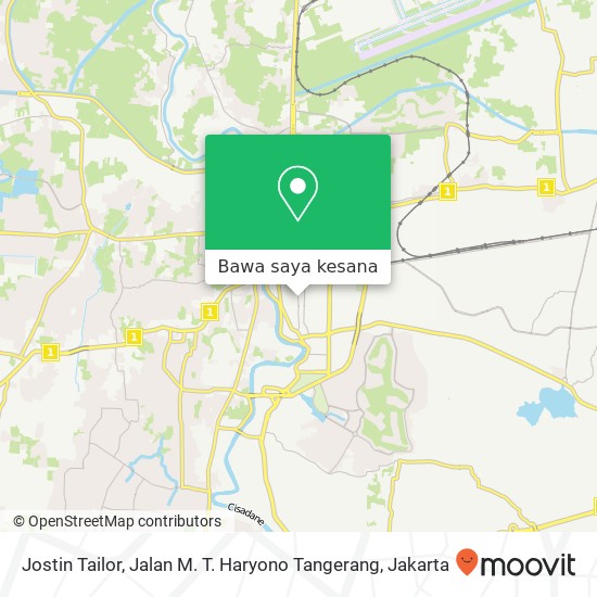 Peta Jostin Tailor, Jalan M. T. Haryono Tangerang