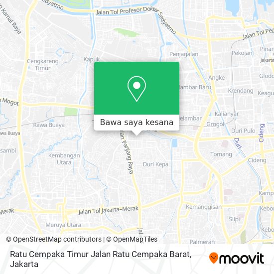 Peta Ratu Cempaka Timur Jalan Ratu Cempaka Barat