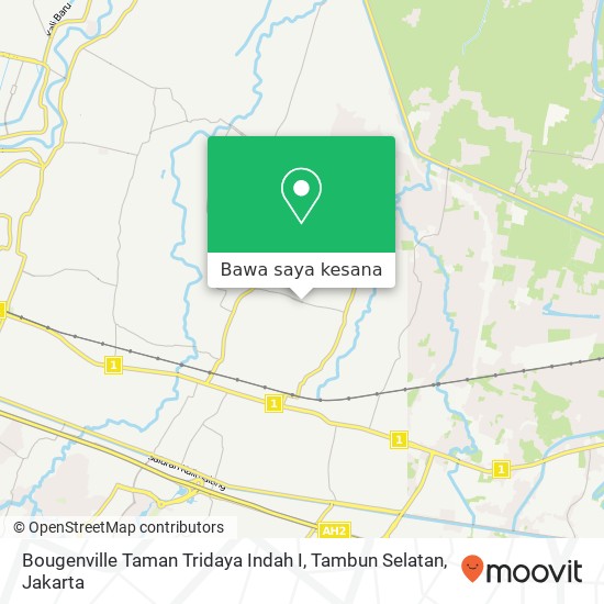 Peta Bougenville Taman Tridaya Indah I, Tambun Selatan