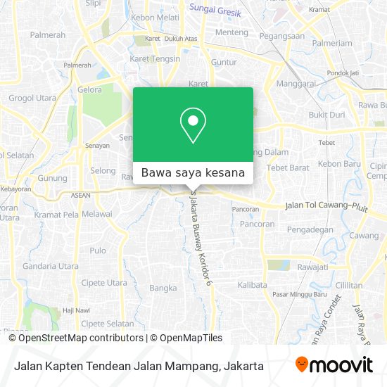 Peta Jalan Kapten Tendean Jalan Mampang