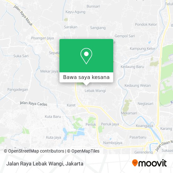 Peta Jalan Raya Lebak Wangi