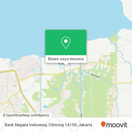 Peta Bank Negara Indonesia, Cilincing 14150
