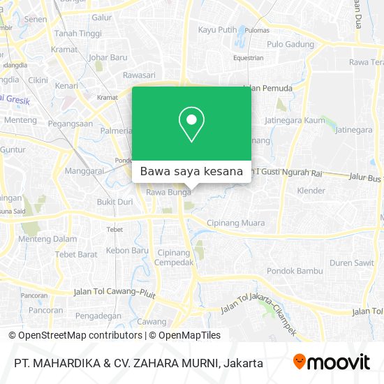 Peta PT. MAHARDIKA & CV. ZAHARA MURNI