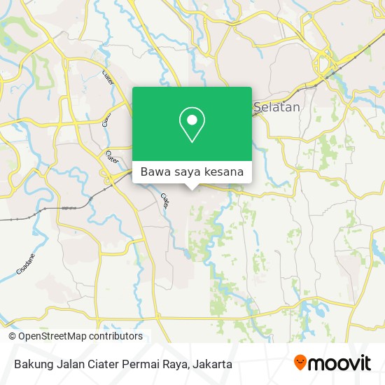 Peta Bakung Jalan Ciater Permai Raya