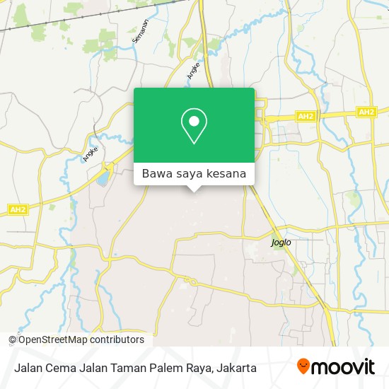 Peta Jalan Cema Jalan Taman Palem Raya