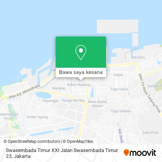 Peta Swasembada Timur XXI Jalan Swasembada Timur 23