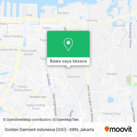 Peta Golden Garment indonesia (GGI) - KBN