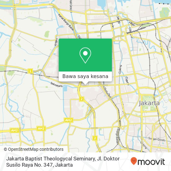 Peta Jakarta Baptist Theologycal Seminary, Jl. Doktor Susilo Raya No. 347