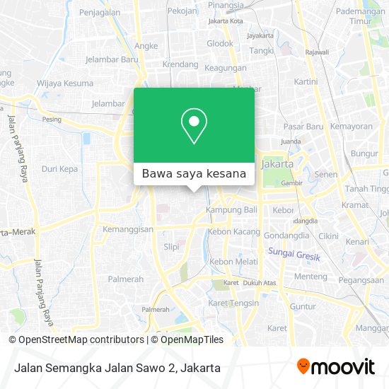 Peta Jalan Semangka Jalan Sawo 2