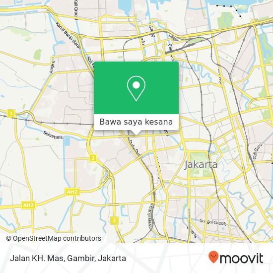 Peta Jalan KH. Mas, Gambir