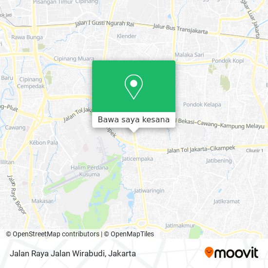 Peta Jalan Raya Jalan Wirabudi