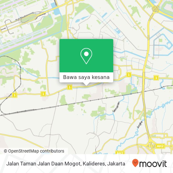 Peta Jalan Taman Jalan Daan Mogot, Kalideres