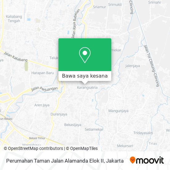Peta Perumahan Taman Jalan Alamanda Elok II