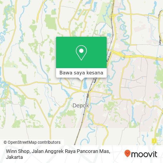 Peta Winn Shop, Jalan Anggrek Raya Pancoran Mas