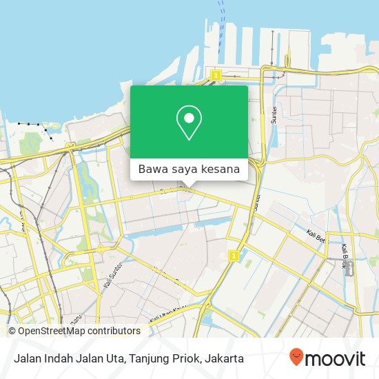 Peta Jalan Indah Jalan Uta, Tanjung Priok