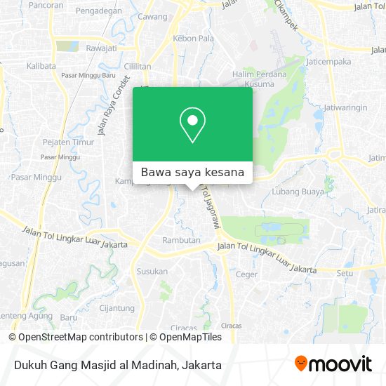 Peta Dukuh Gang Masjid al Madinah