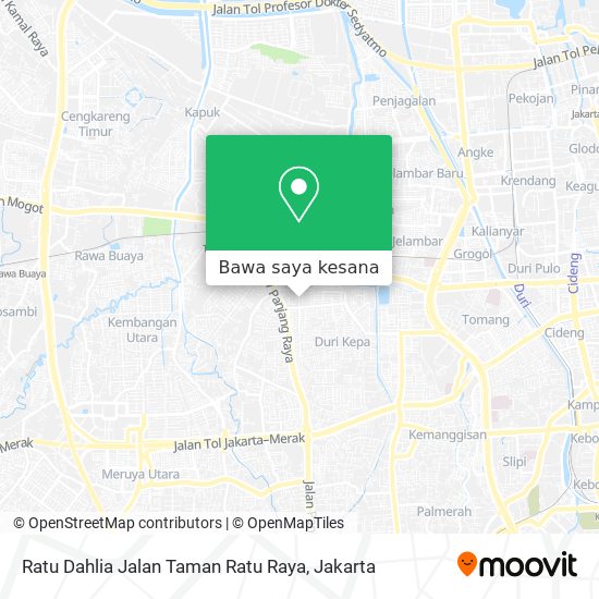 Peta Ratu Dahlia Jalan Taman Ratu Raya