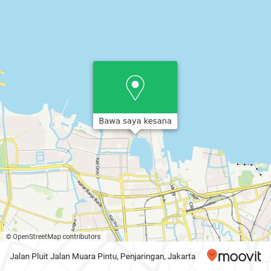 Peta Jalan Pluit Jalan Muara Pintu, Penjaringan