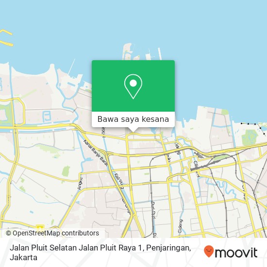 Peta Jalan Pluit Selatan Jalan Pluit Raya 1, Penjaringan