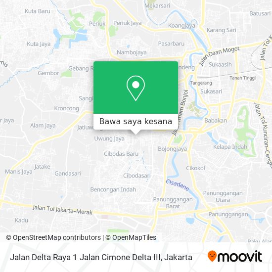 Peta Jalan Delta Raya 1 Jalan Cimone Delta III