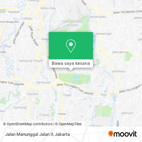 Peta Jalan Manunggal Jalan II