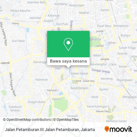 Peta Jalan Petamburan III Jalan Petamburan