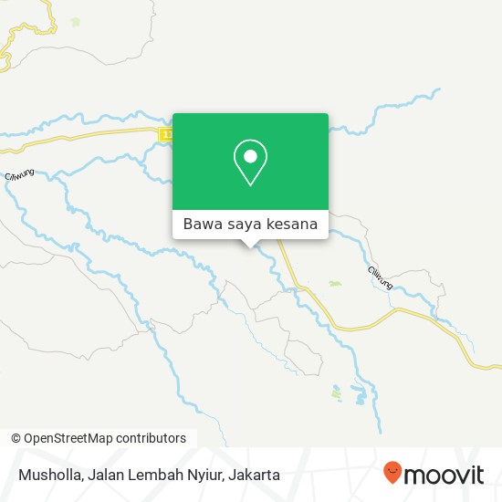 Peta Musholla, Jalan Lembah Nyiur