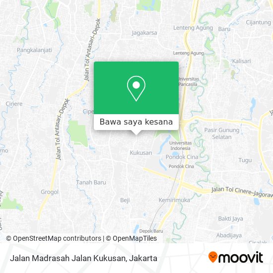 Peta Jalan Madrasah Jalan Kukusan