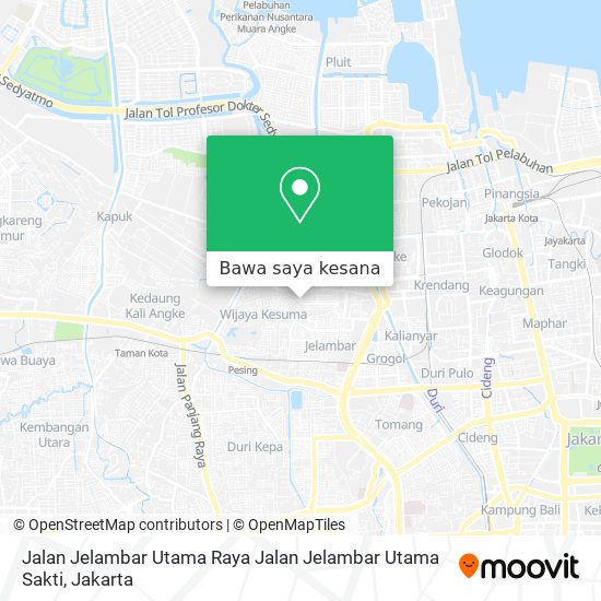 Peta Jalan Jelambar Utama Raya Jalan Jelambar Utama Sakti