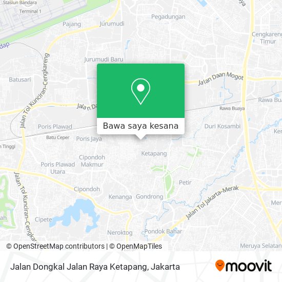 Peta Jalan Dongkal Jalan Raya Ketapang