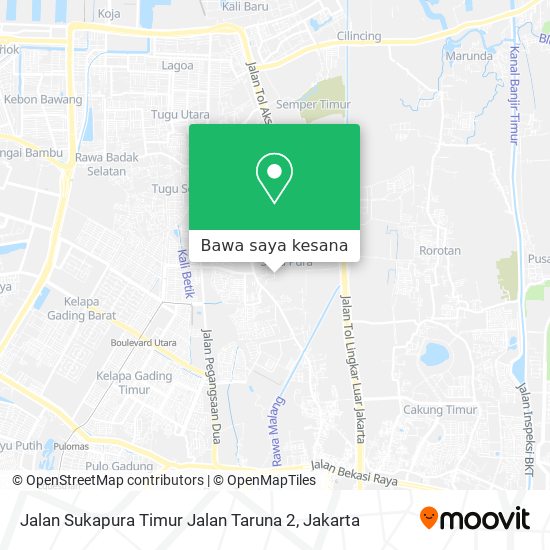 Peta Jalan Sukapura Timur Jalan Taruna 2