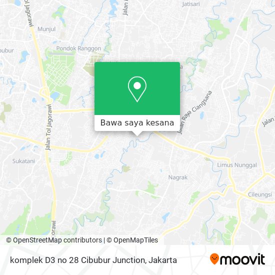 Peta komplek D3 no 28 Cibubur Junction